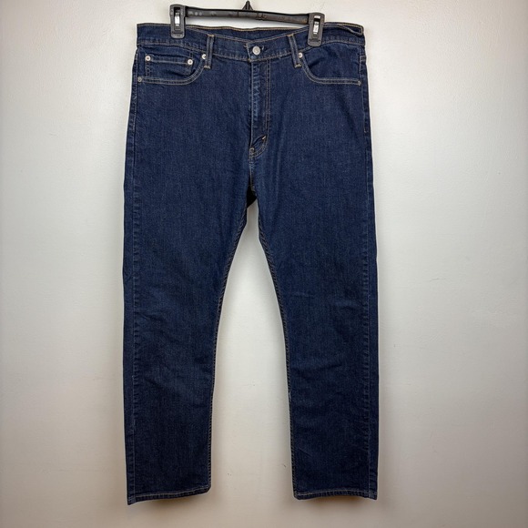 Levi's Other - Levis 513 Jeans Mens Blue Dark Wash Denim Slim Straight Zip Fly Classic 36x30